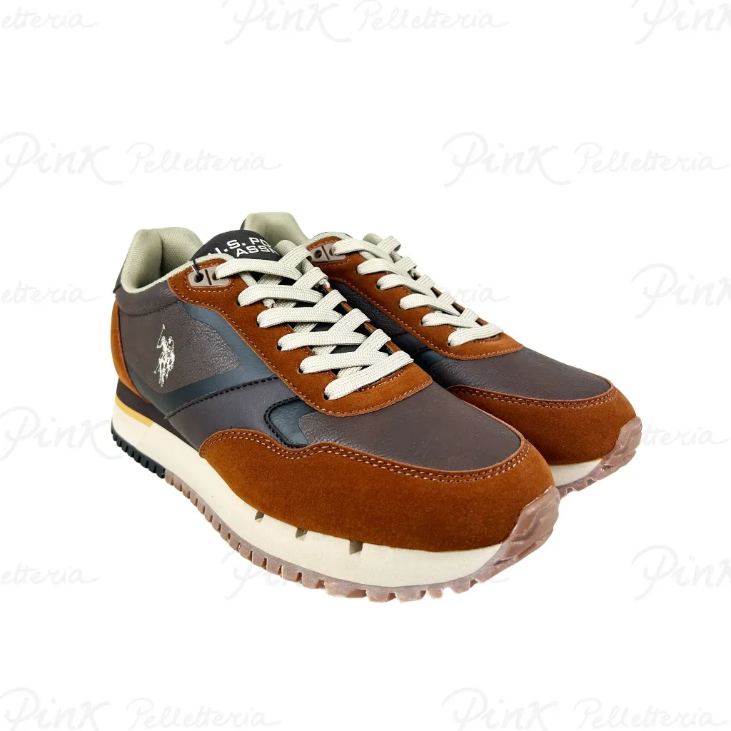 -U.S. POLO ASSN. Justin Sneaker Uomo JUSTIN001M/DYN1 CUO-BRW03
