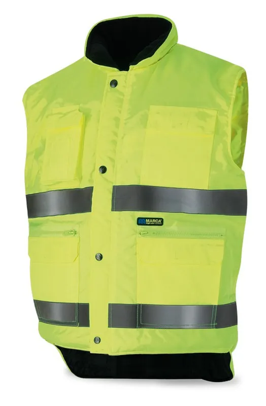 288-VMFY CHALECO MULTIBOLSILLOS AMARILLO FLUO