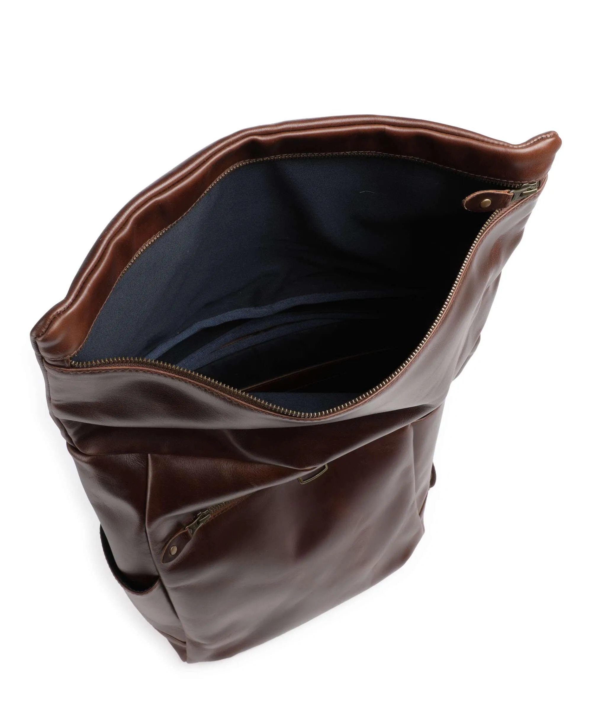  Buckle & Seam Crazy Horse Nomad Zaino roll-top 13″ pelle bovina marrone  