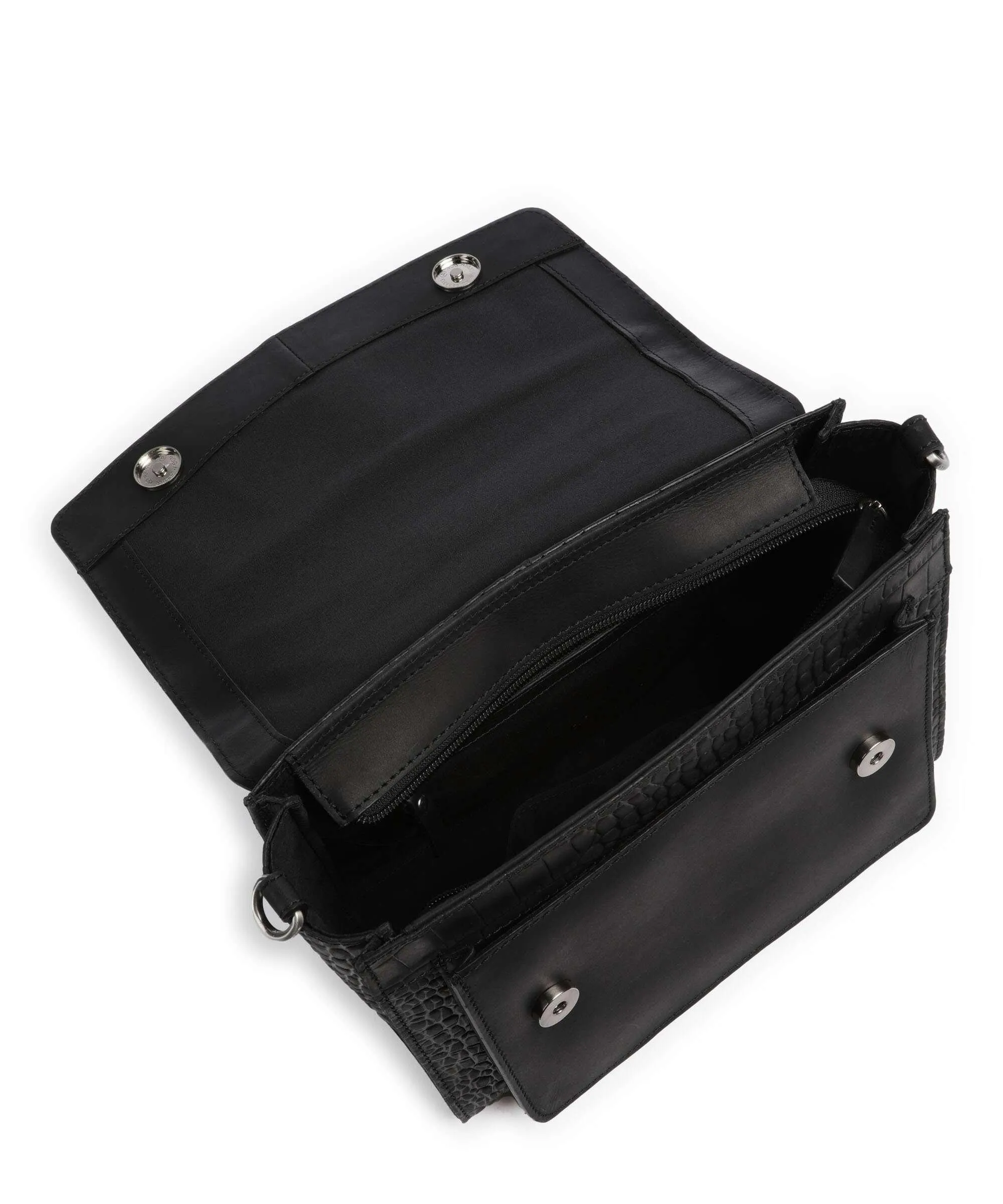  Burkely Cool Colbie Borsa a mano pelle in rilievo nero  