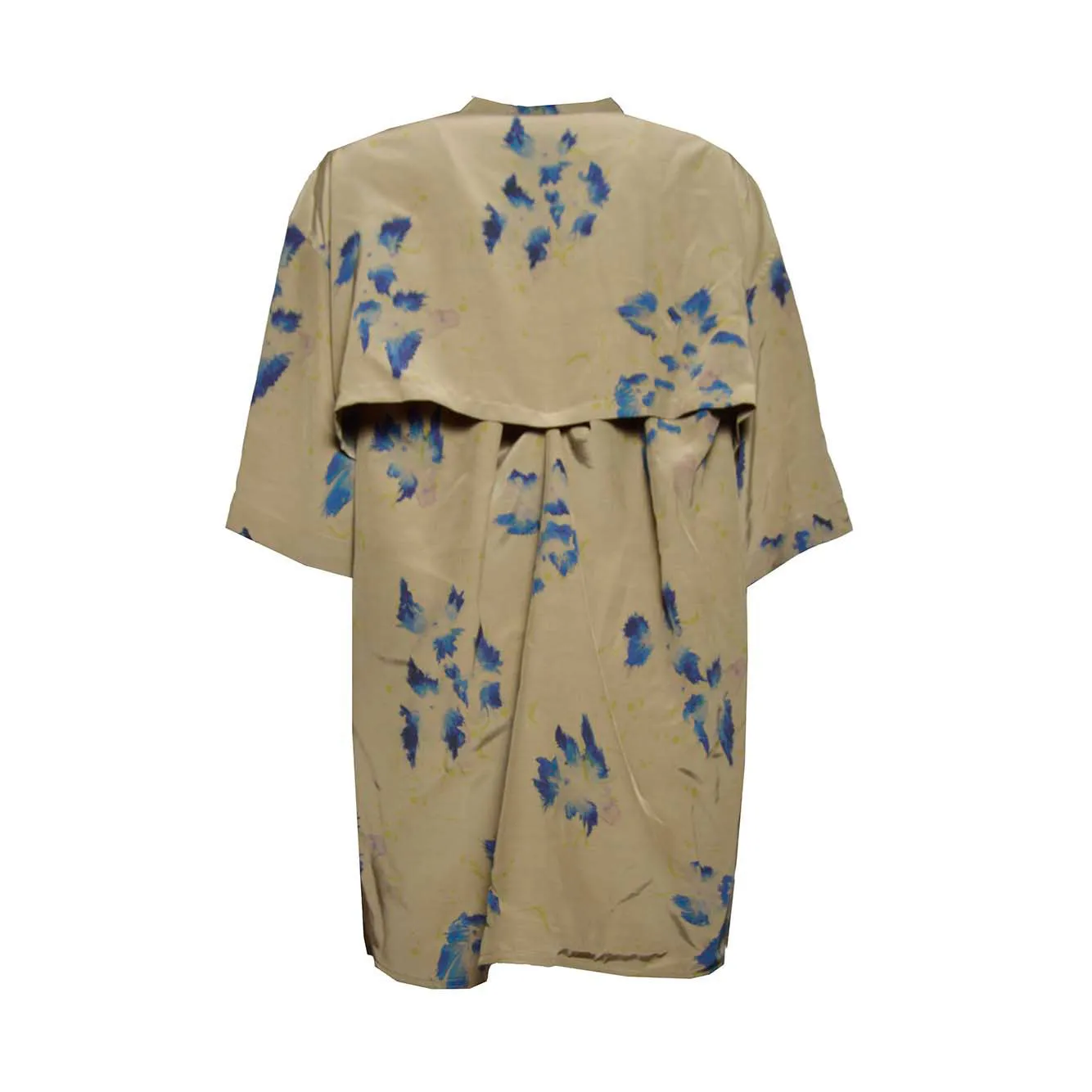 Camicia in viscosa khaki overdyed Lemaire