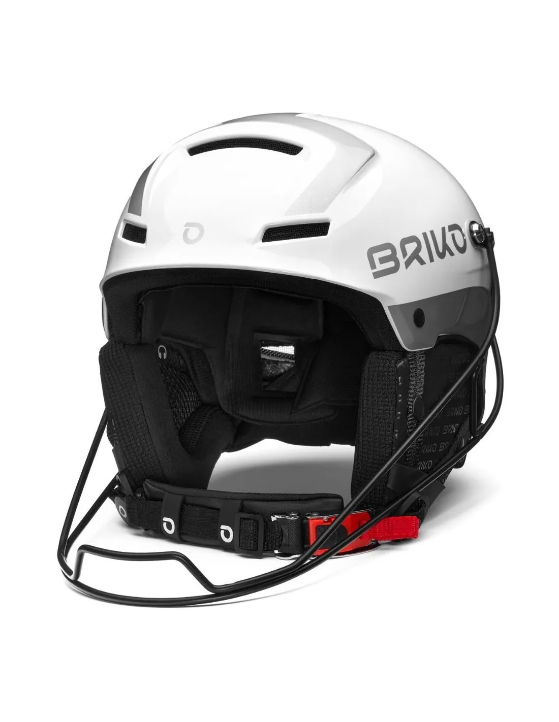 Casco Sci Racing Briko Slalom EPP Bianco Lucido / Argento