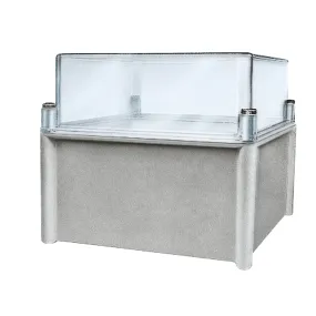 Contenitore generico Schneider Electric in Poliestrere rinforzata in fibra di vetro 360 x 540 x 230 mm, col. Grigio,