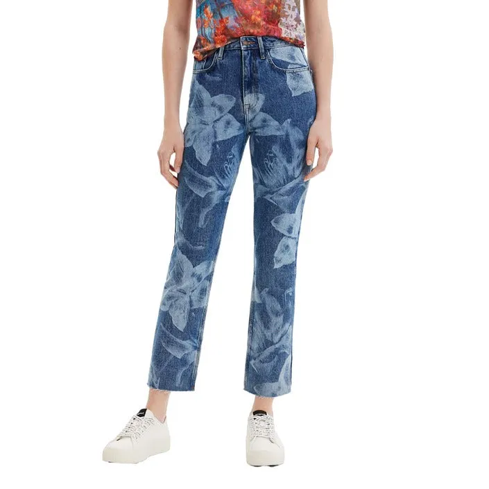 Desigual jeans con fantasia floreale   