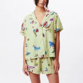 DOODLES RELAXED SHIRT - ALOE GEL