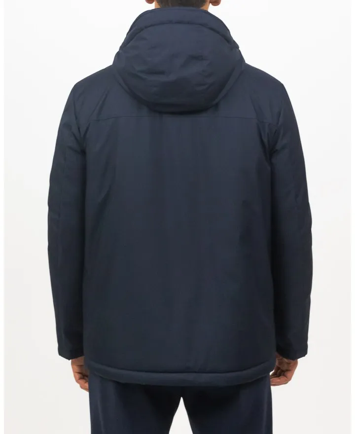 Fay - Piumino Parka con Davantino Imbottito Blu Uomo