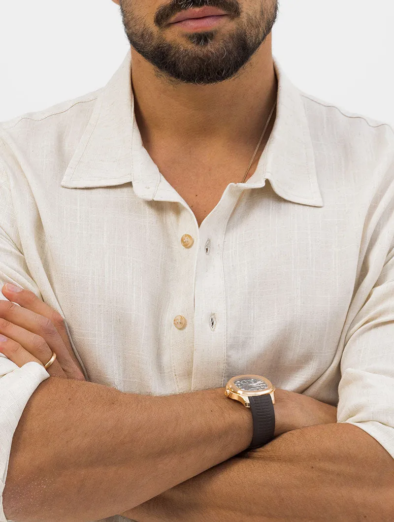 FEDRO CAMICIA CASUAL BEIGE