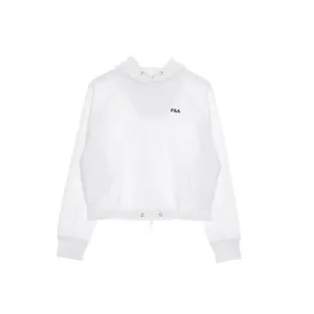 felpa cappuccio donna eilies cropped hoodie BRIGHT WHITE