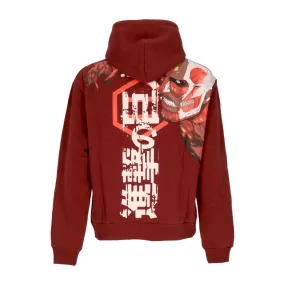 felpa cappuccio uomo aot hoodie x attack on titan RED