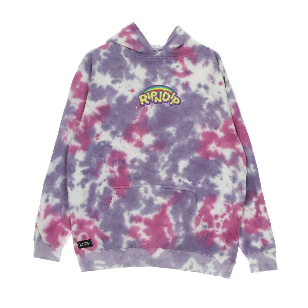 Felpa Cappuccio Uomo Friends Forever Hoodie Pink/lavender Tie Dye