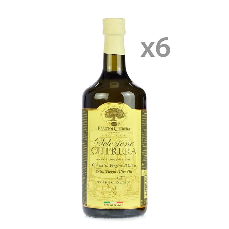 Frantoi Cutrera 6 bottiglie 0,75 lt - Olio EVO Selezione Cutrera