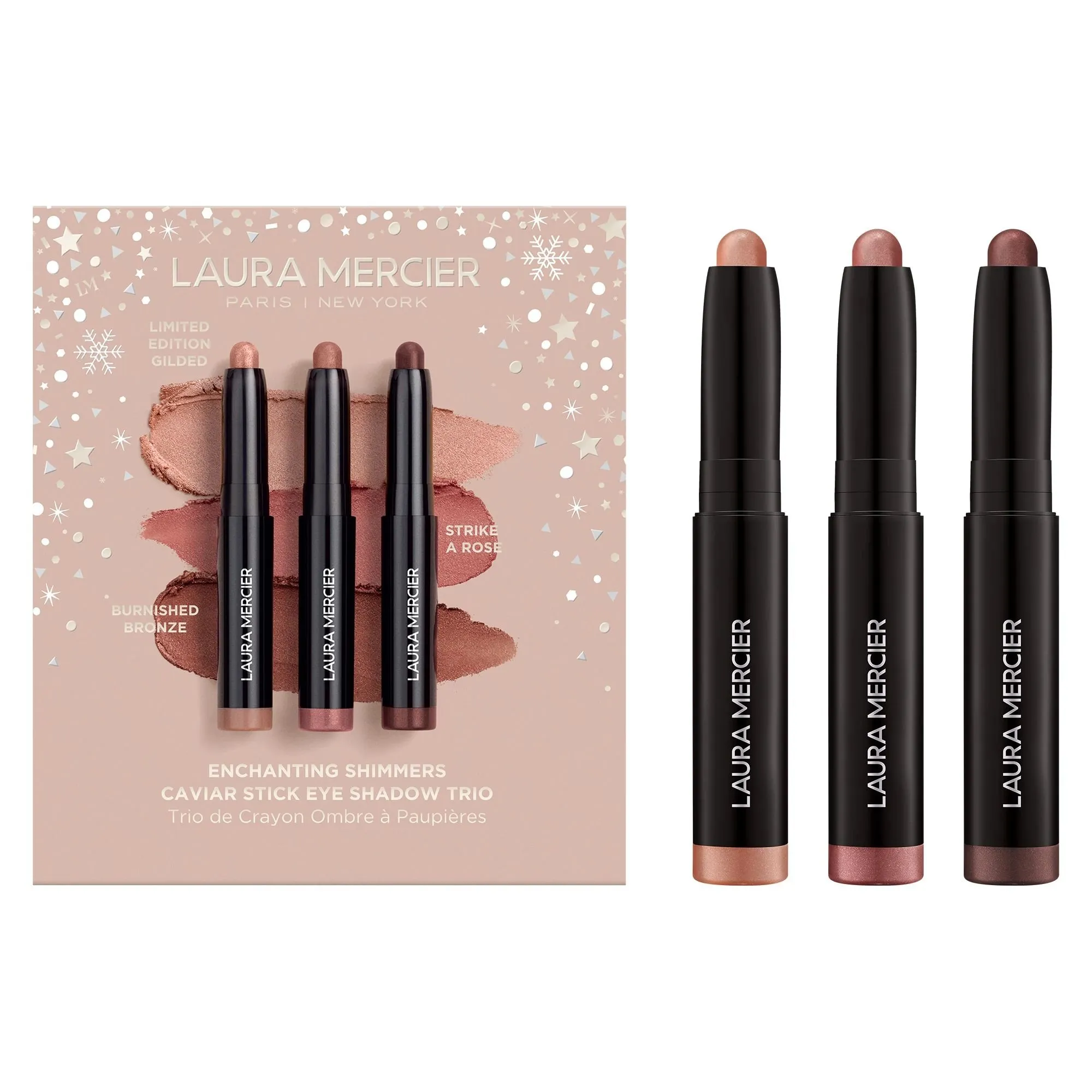  LAURA MERCIER   Bagliori Incantevoli - Trio di Ombretti in Stick Effetto Caviar | 