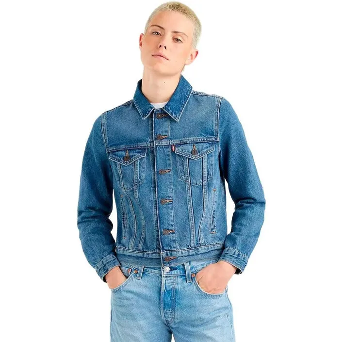 Levi's giubbino in jeans azzurro   