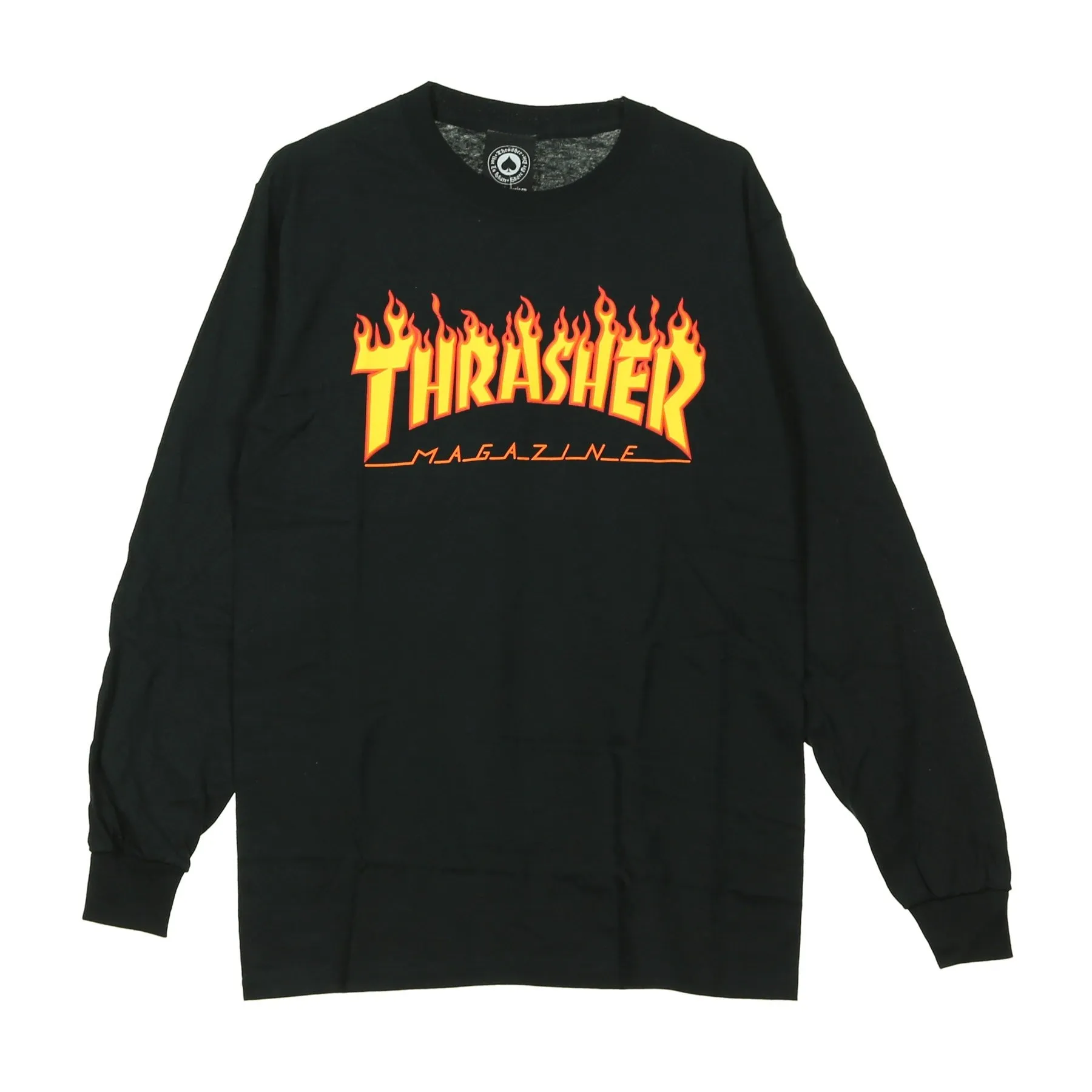 Maglietta Manica Lunga Uomo Flame L/s Tee Black