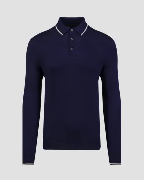 Maglione blu scuro con lana da uomo Ralph Lauren RLX Golf 785A54524-410