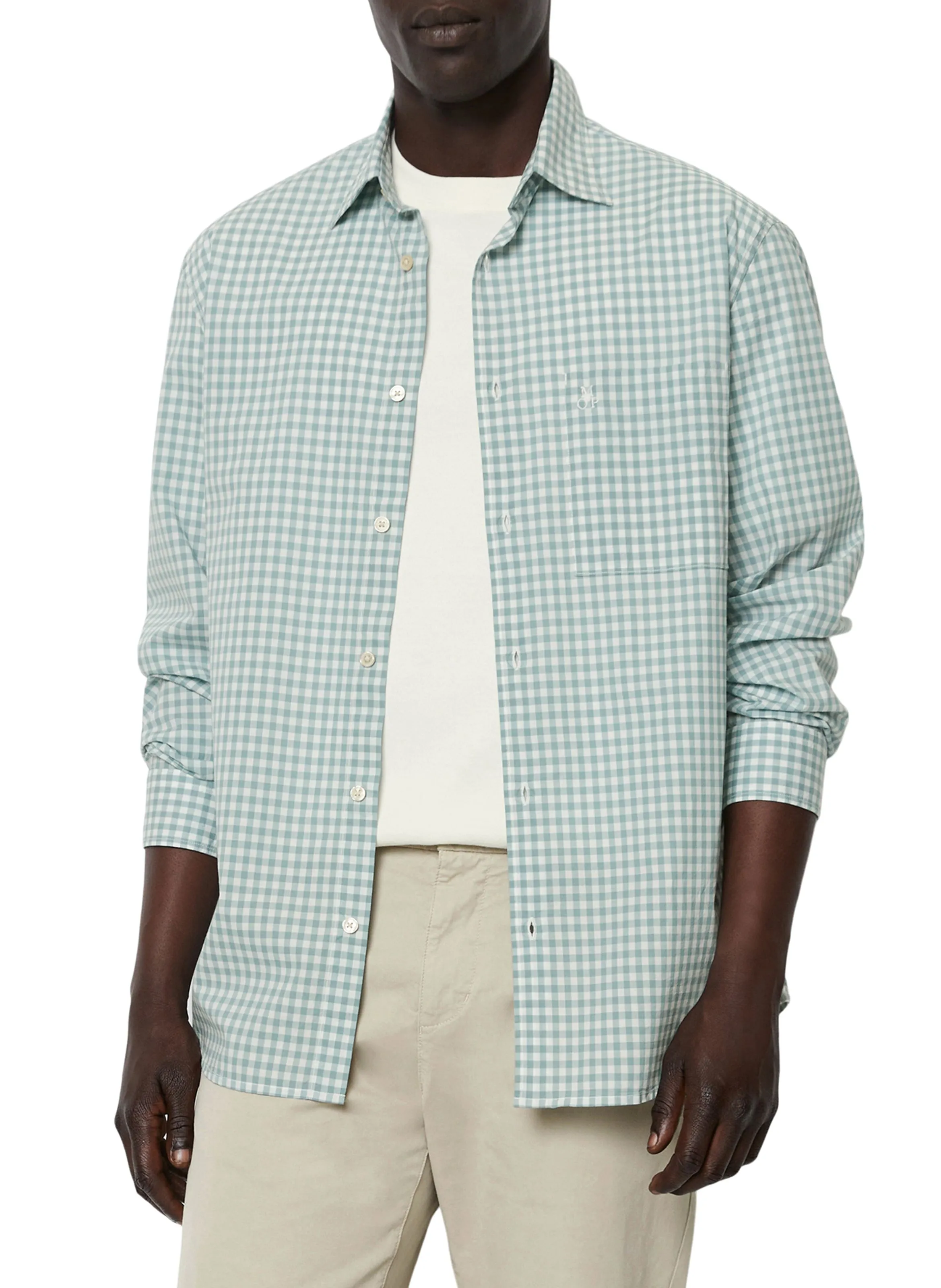  MARC O'POLO   Camicia collo classico in cotone bio | Blu