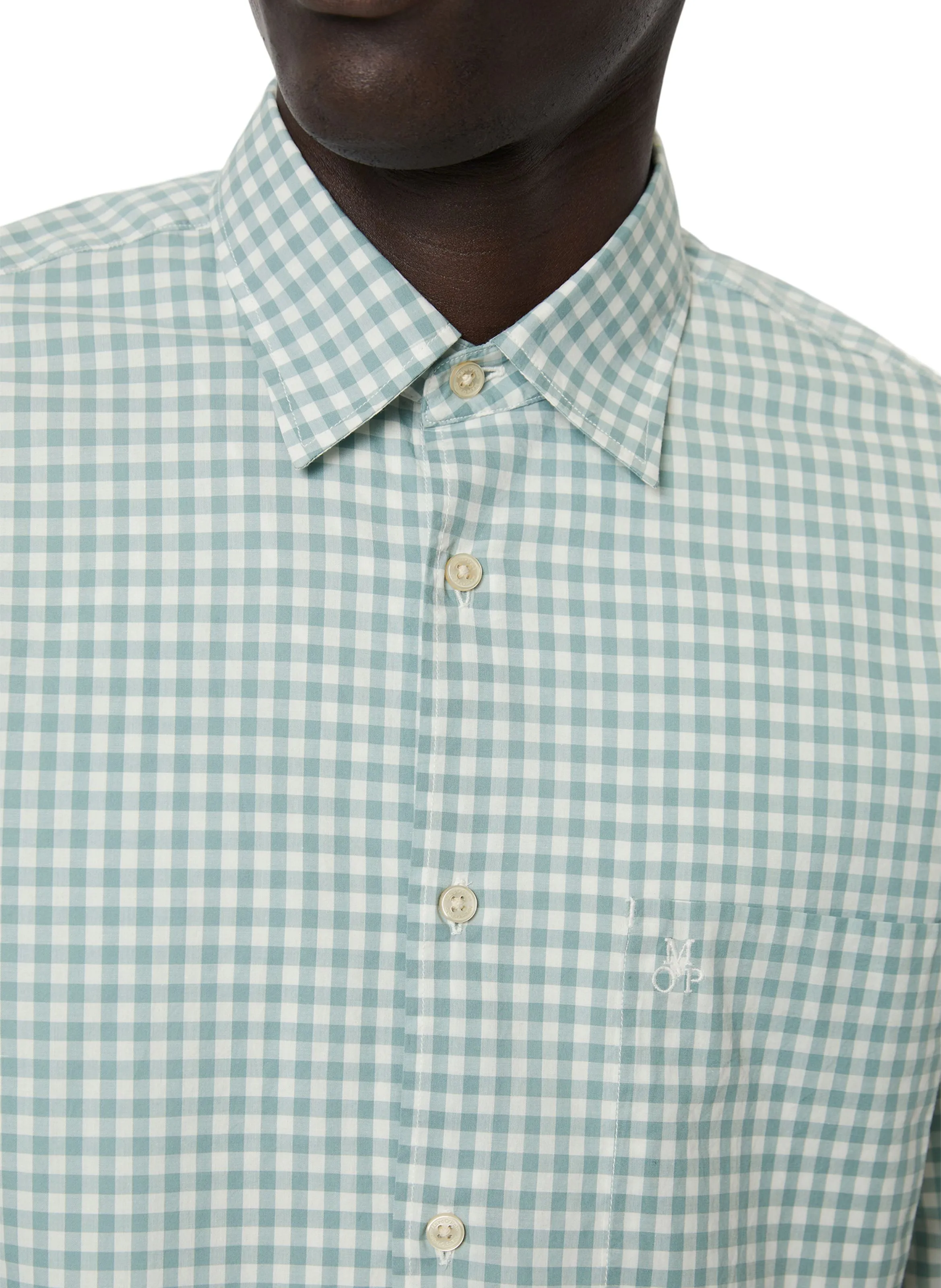  MARC O'POLO   Camicia collo classico in cotone bio | Blu