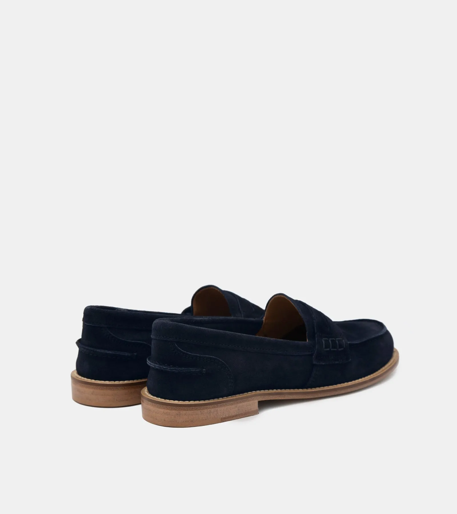 MOCASSINI CAMOSCIO BLU