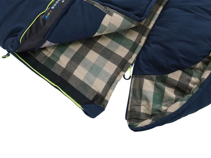 Outwell Camper Lux Deep Blue sacco a pelo - destra