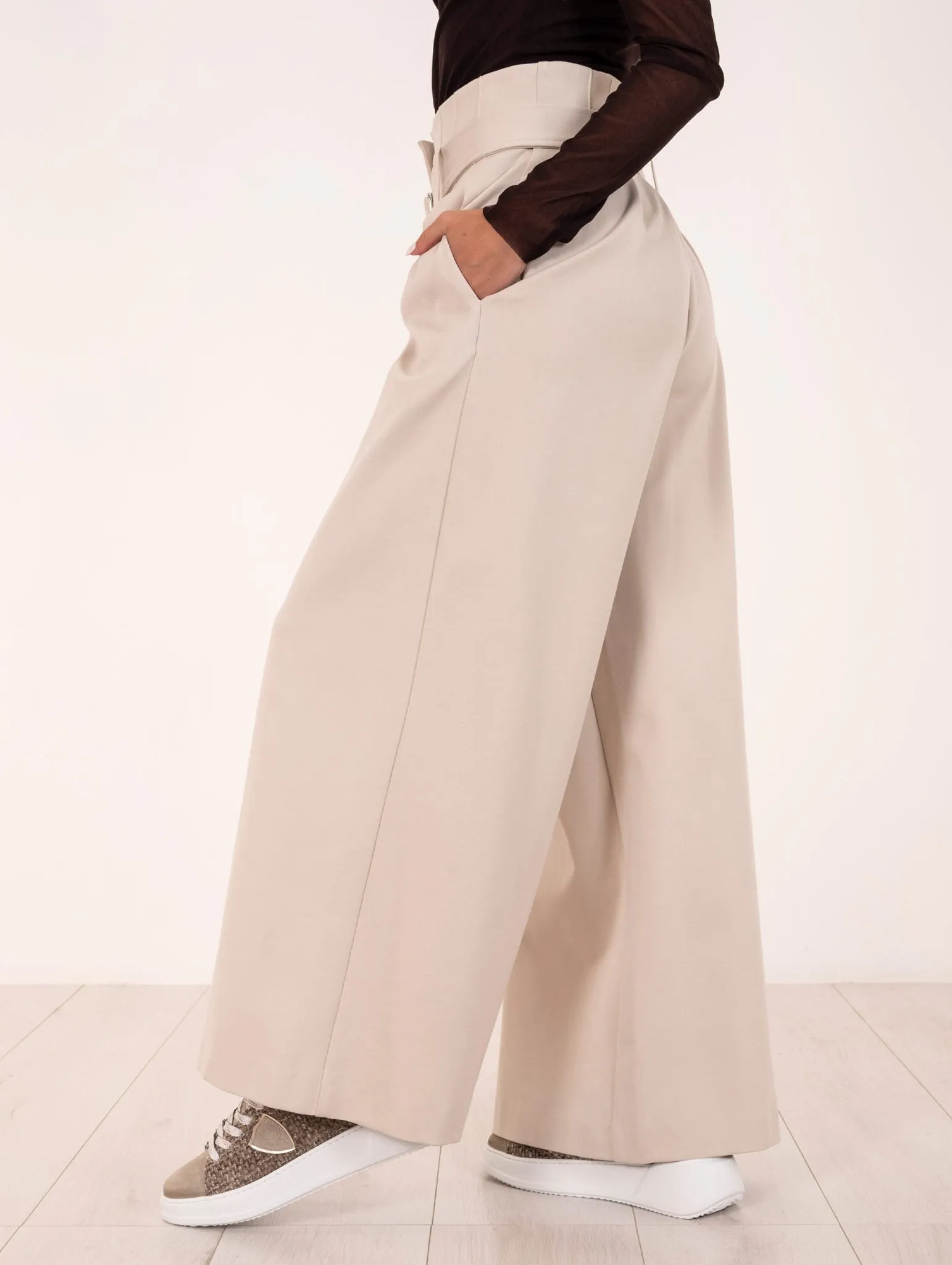 Pantalone con Cintura Meimeij Sabbia
