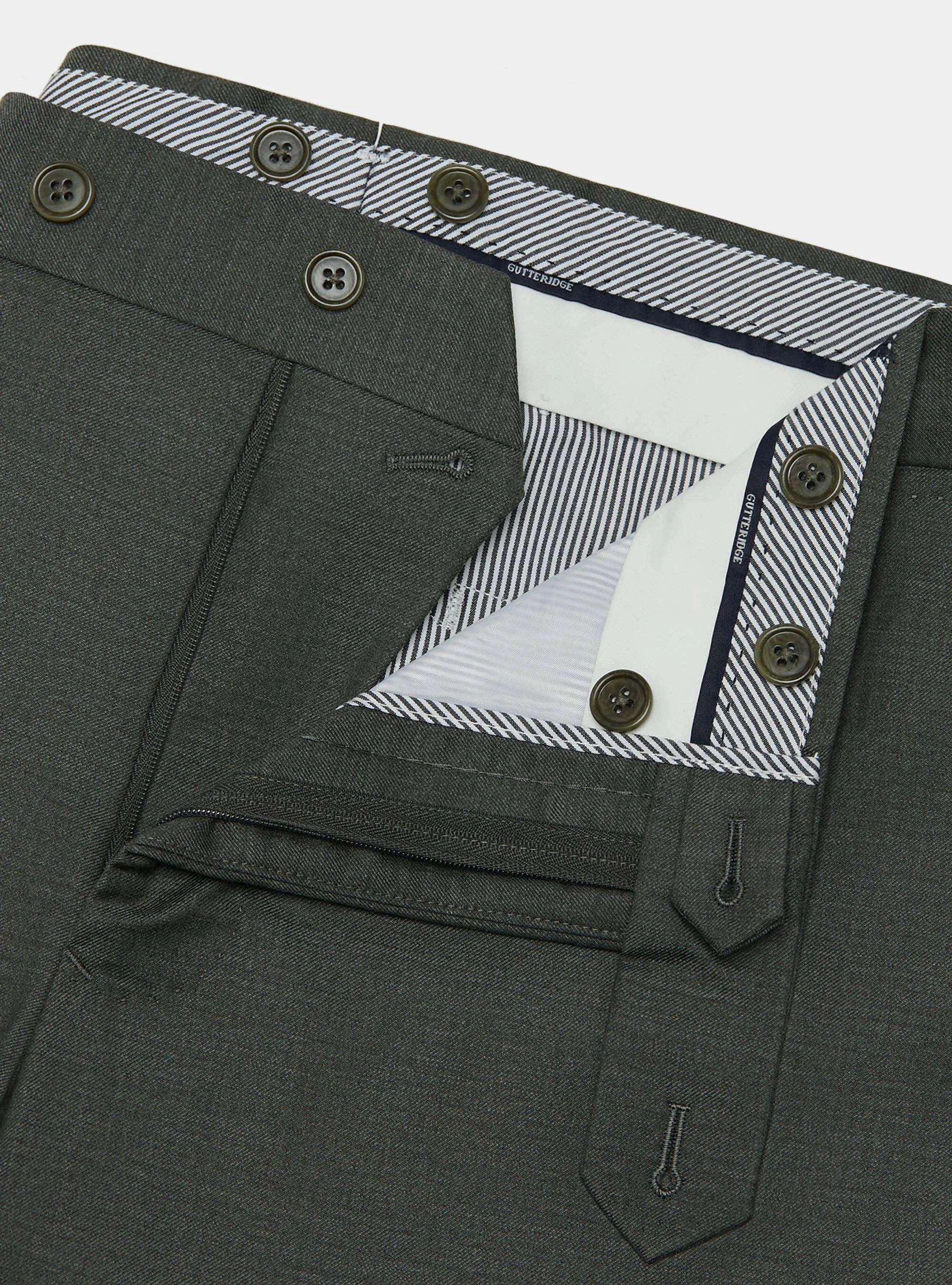 Pantaloni in pura lana superfine 110's