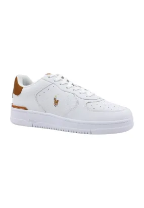 POLO RALPH LAUREN Sneaker Basket Ox Uomo White Tan 809923071002