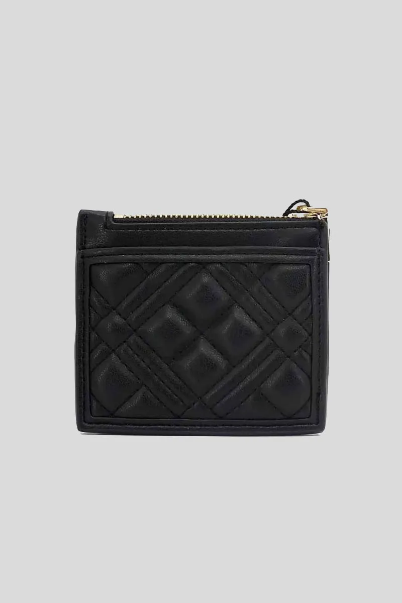 Portafoglio Quilted Pu - Nero