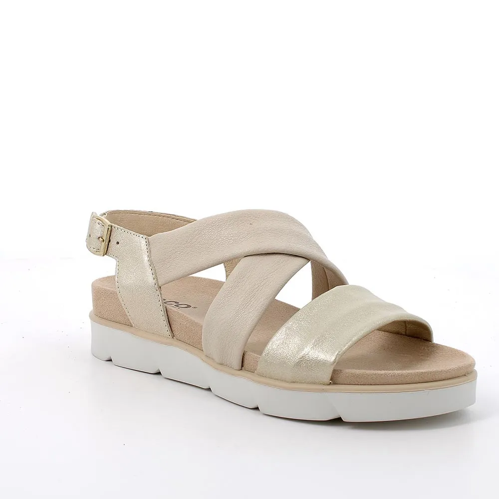 Sandali da donna platino