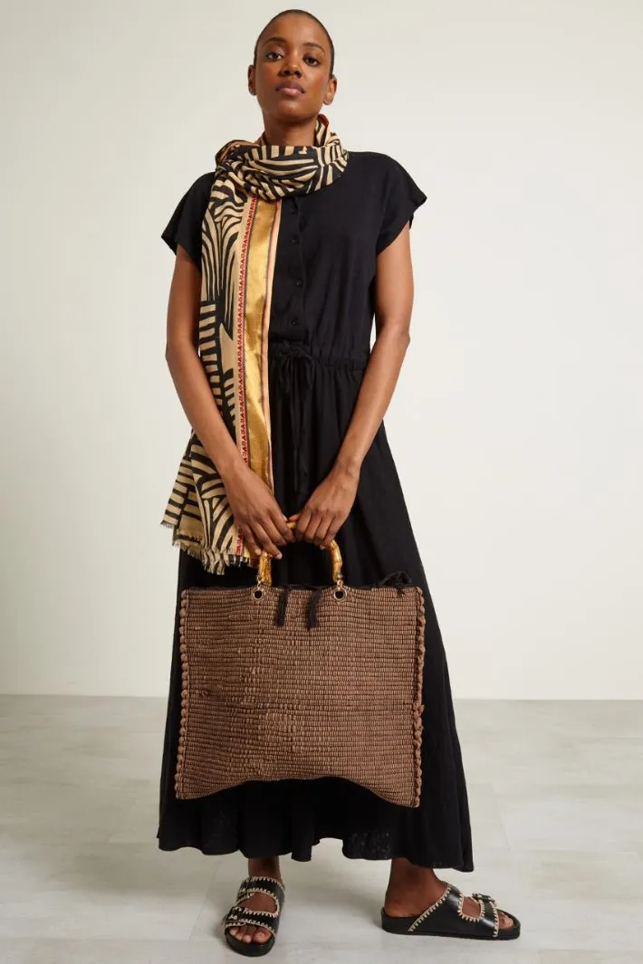 Shopper con manici in bambu