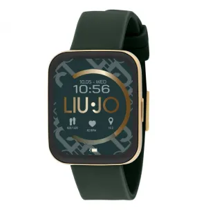 Smartwatch Cassa Dorata e Cinturino Verde Donna LiuJo Voice Energy SWLJ095