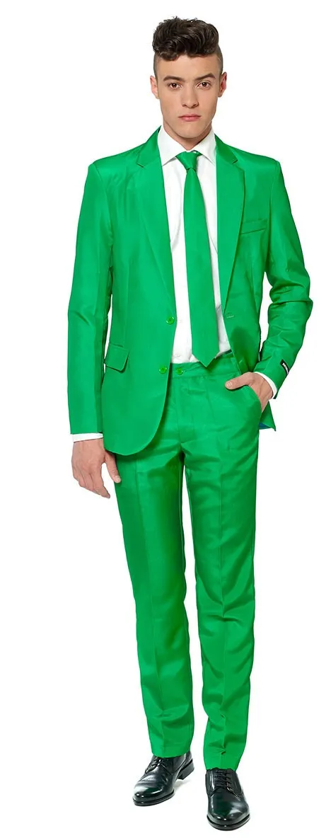 Suitmeister Abito verde solido