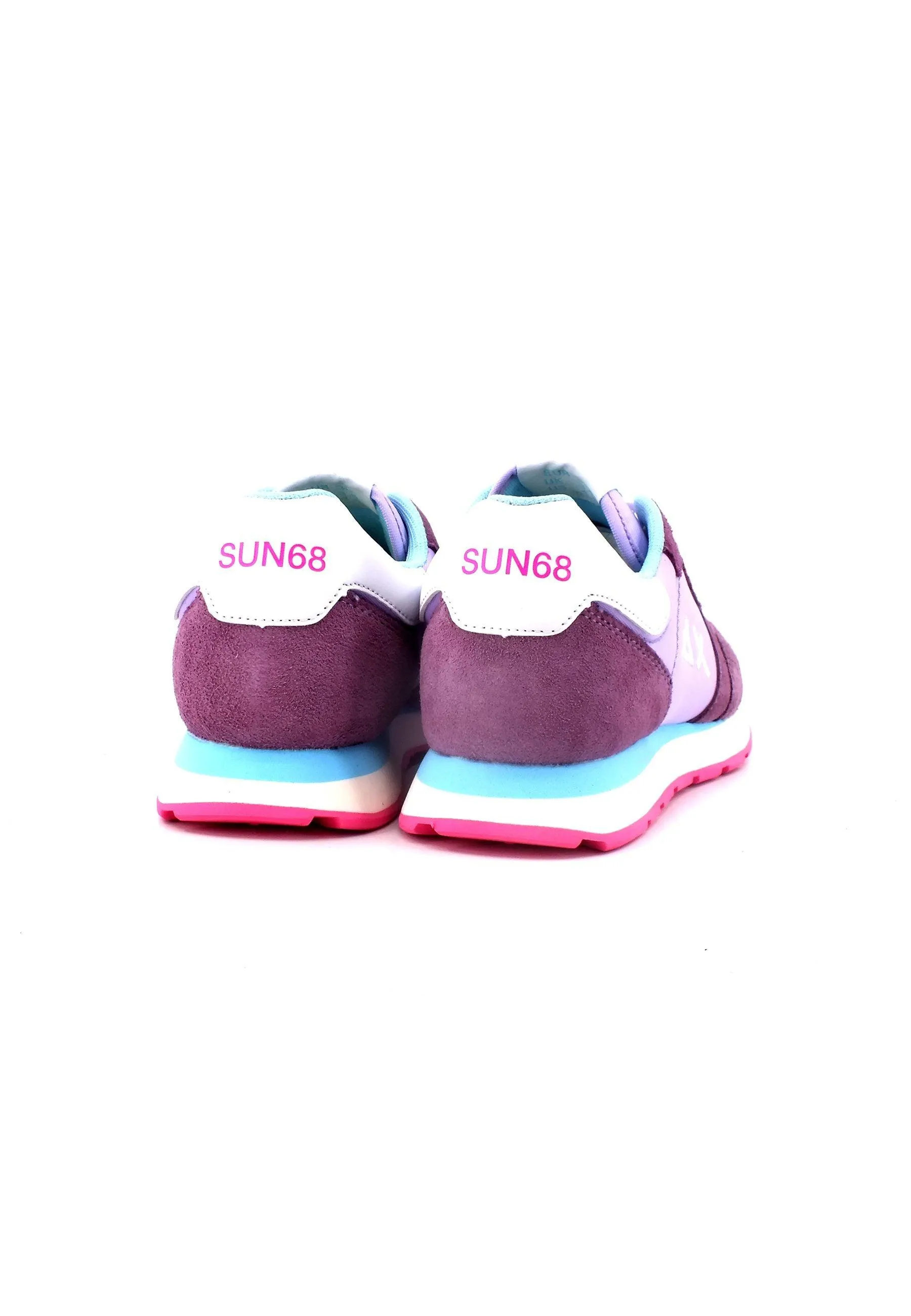 SUN68 Ally Solid Nylon Sneaker Bambino Lilla Z33401K