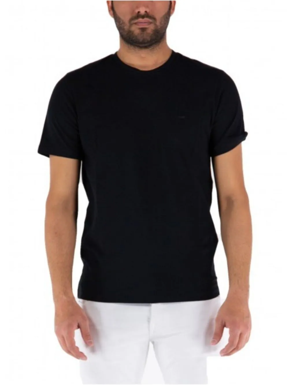 T-shirt LIU JO Uomo M000P204 SHORTLOGO Nero