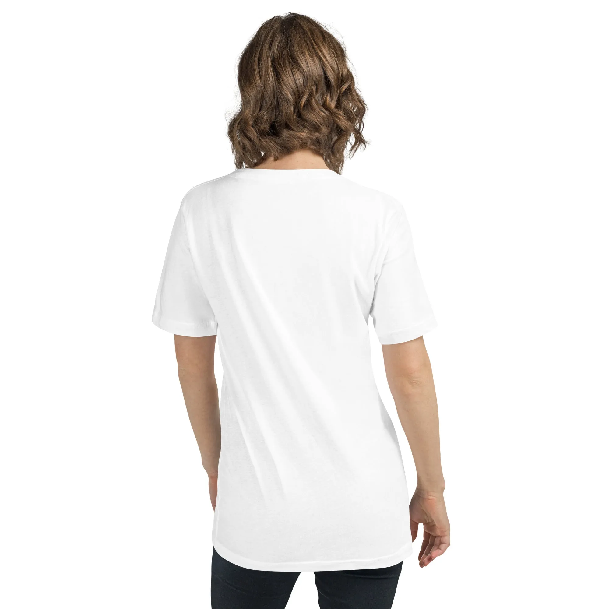 T-shirt unisex a maniche corte con scollo a V con onda giapponese