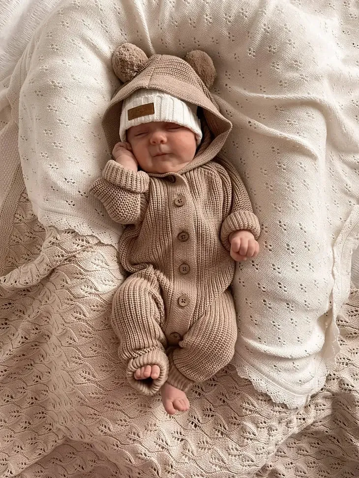 Tutina con cappuccio Teddy Cacao